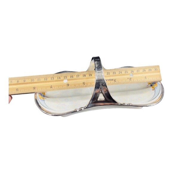 Vintage Germany Porcelain Ohme Sugar And Creamer W Tray Set 3 Signed J G Beard - Picture 4 of 16